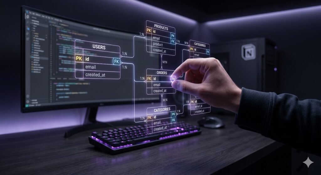 Set up ilustrativo de como trabajamos en Nuvio